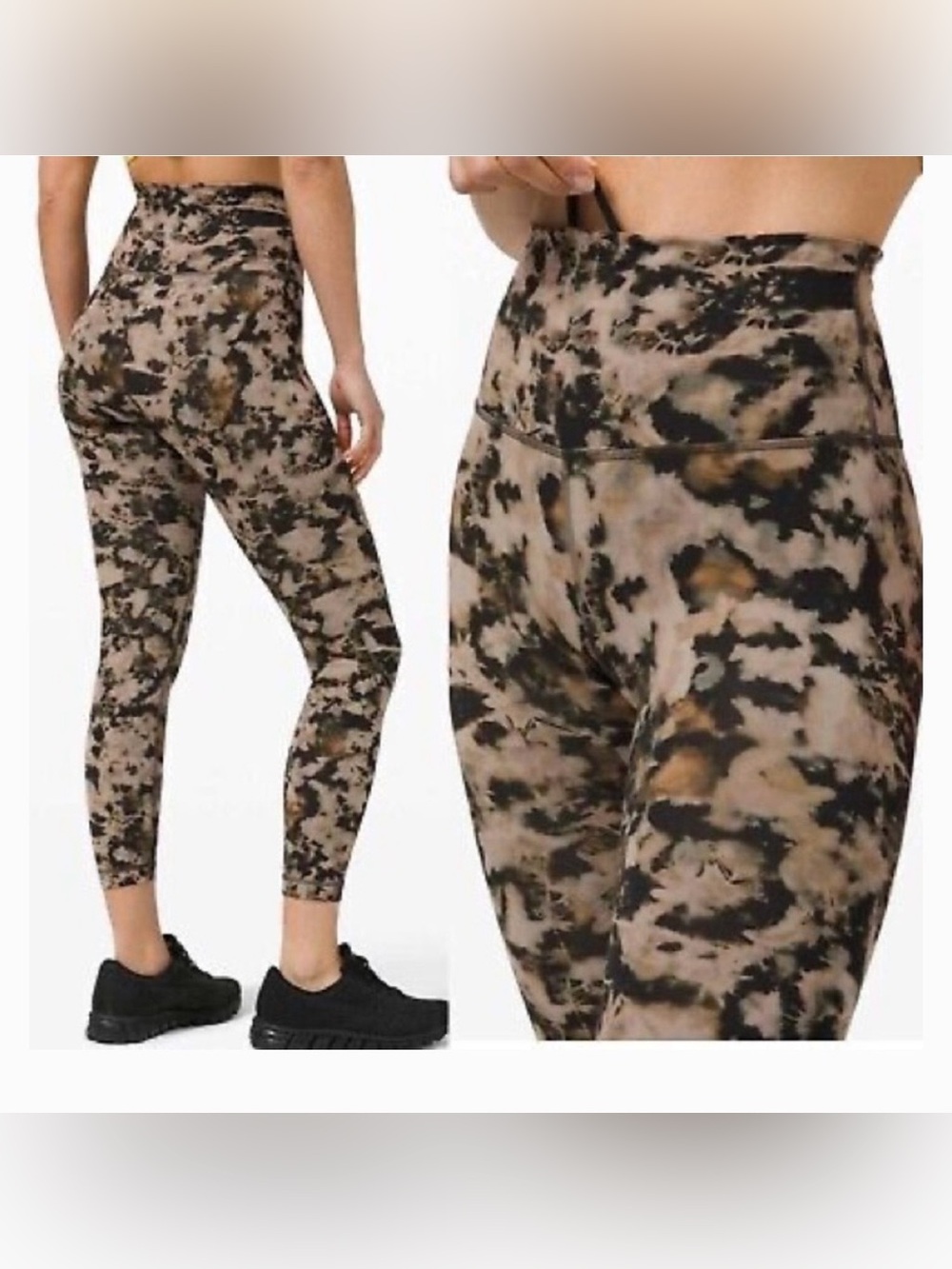 Lululemon Wunder Train High Rise Tight Dispersed Light Raw Linen Multi 2 W5DHBS